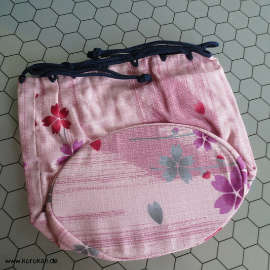 Kinchaku Zugbeutel - Tasche Baumwolle für Yukata Kimono