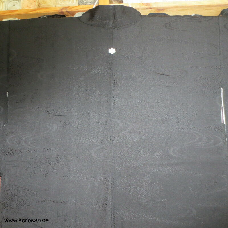 Bambusgitter und -zäune schwarze Haori