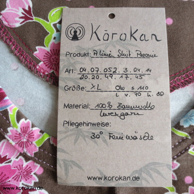 A Linien Shirt aus Stenzo Baumwolljersey Blumen, Vögel