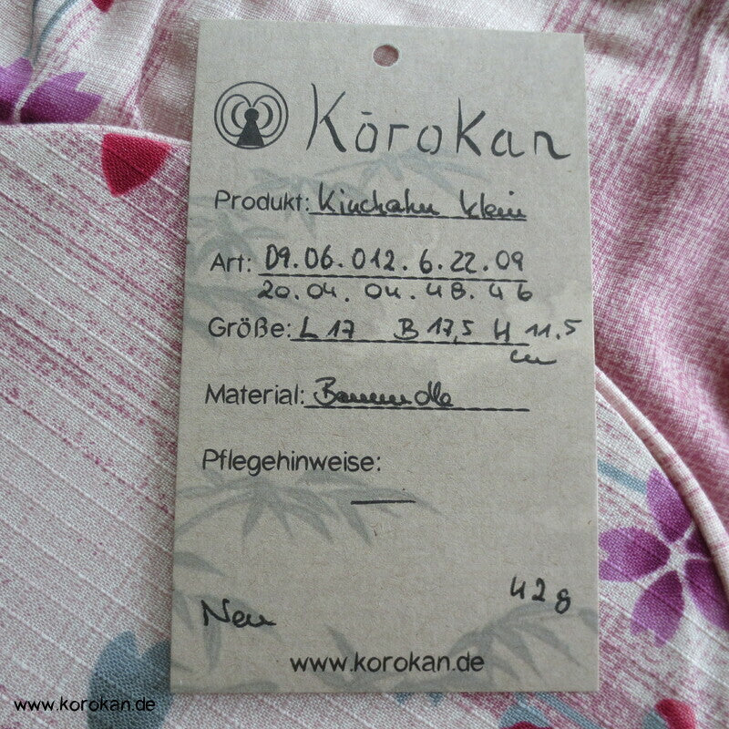 Kinchaku Zugbeutel - Tasche Baumwolle für Yukata Kimono