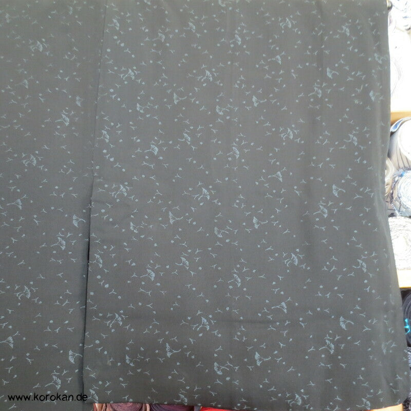 kleine Gingko Blätter schwarze Haori