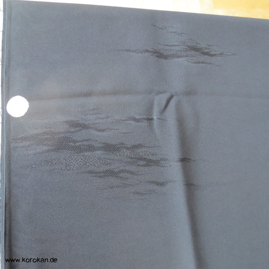 schwarzer Nebelmuster Seidendamast, 2 Stücke