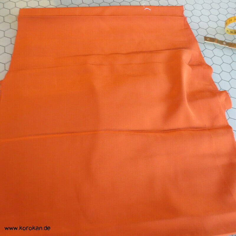 Hakkake zimtorange Seidencrepe