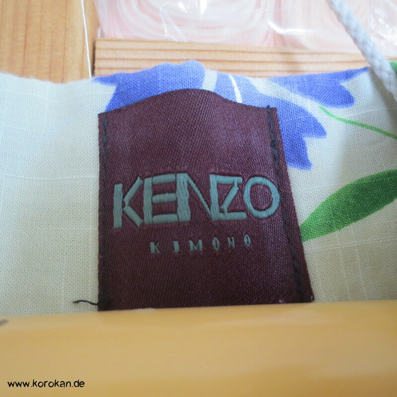 Kenzo Japan Yukata Nadeshiko Grasnelken Baumwoll Sommer Kimono
