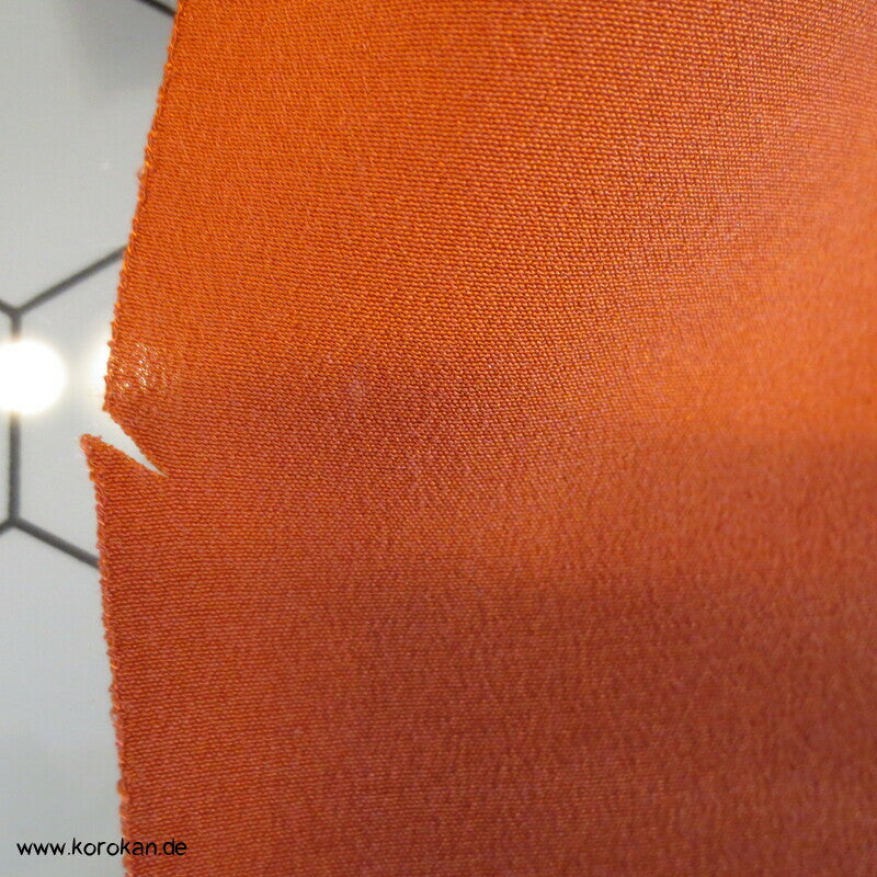 Hakkake zimtorange Seidencrepe