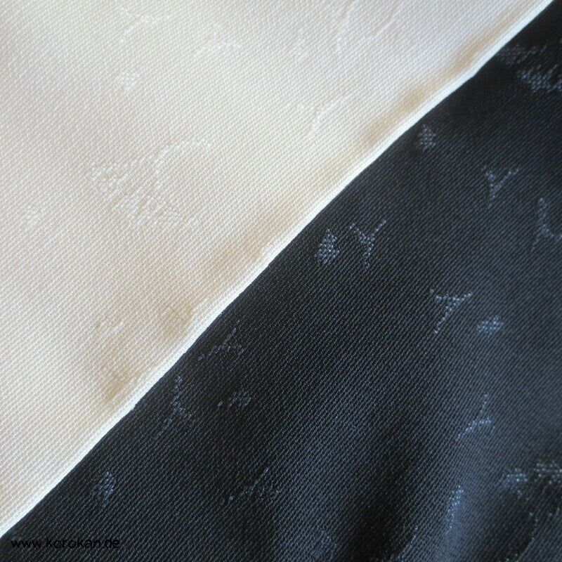kleine Gingko Blätter schwarze Haori