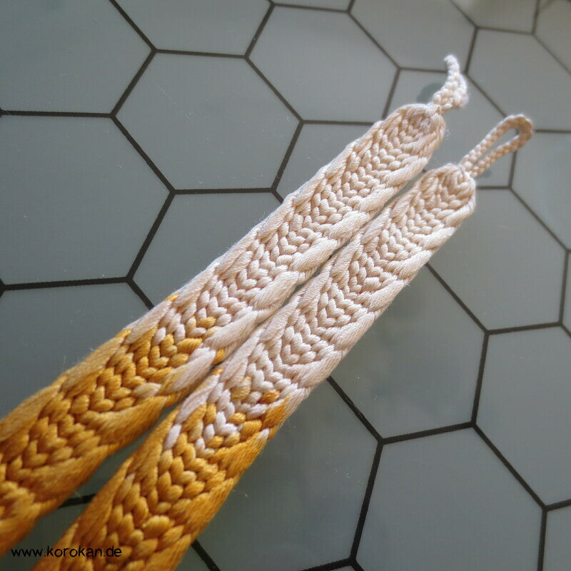 Haori Himo gelblich und bräunlich