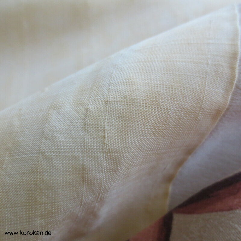 Winterbambus Komon Kimono, Rinzu Damast Seide