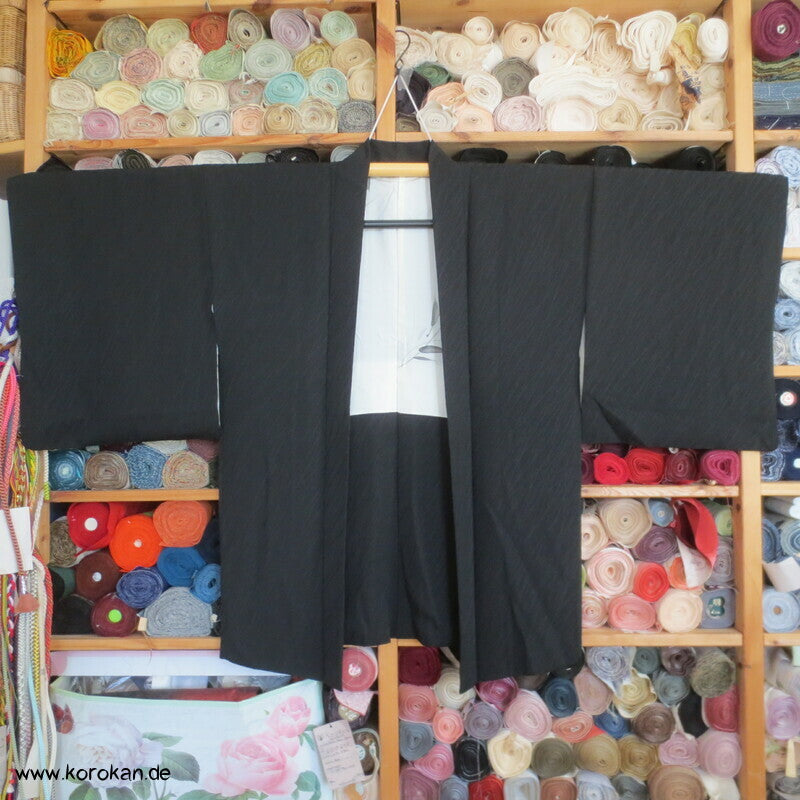 Trauerweidenzweige schwarze Haori