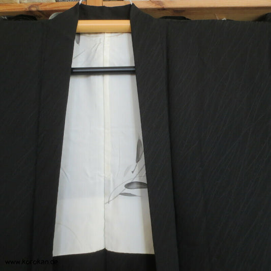 Trauerweidenzweige schwarze Haori