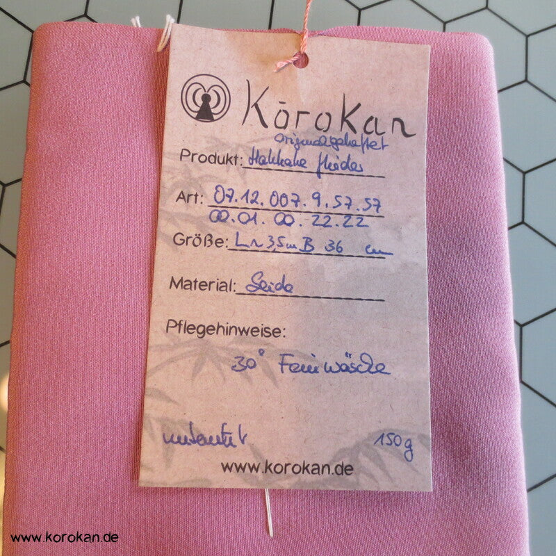 Hakkake fliederrosa unteres Seidenfutter für Kimono