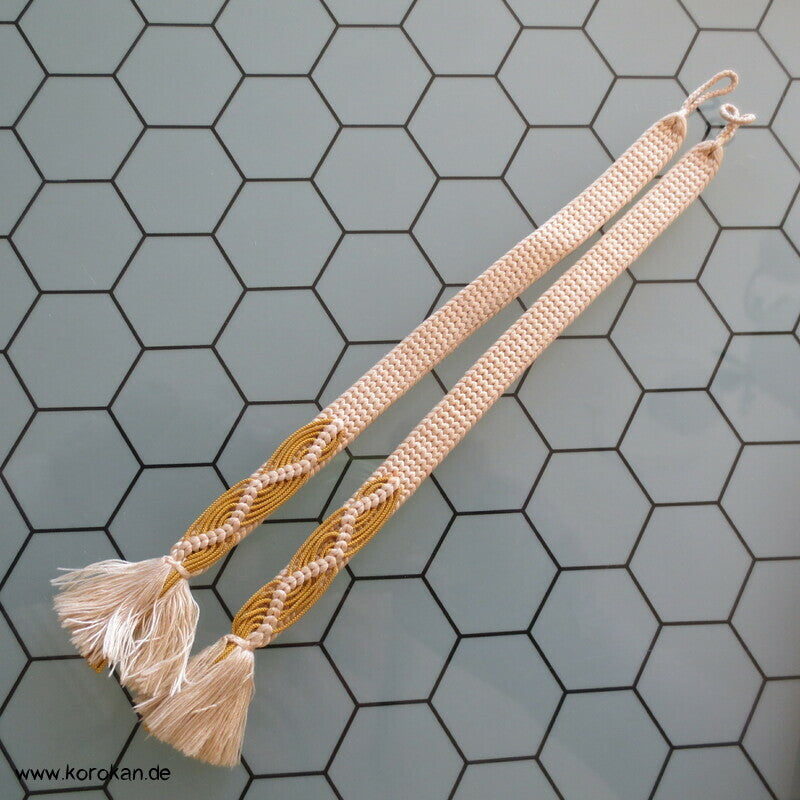 Haori Himo gelblich und bräunlich