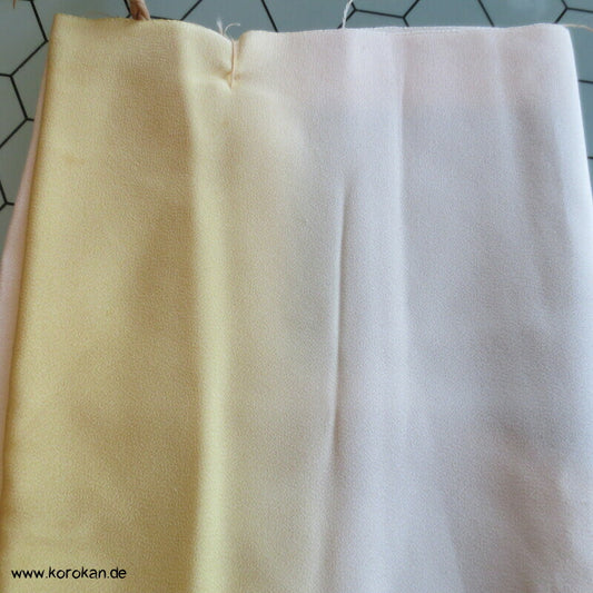 Bokashi gelb, Seidencrepe Araihari Hakkake