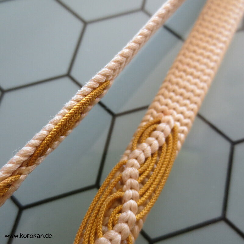Haori Himo gelblich und bräunlich