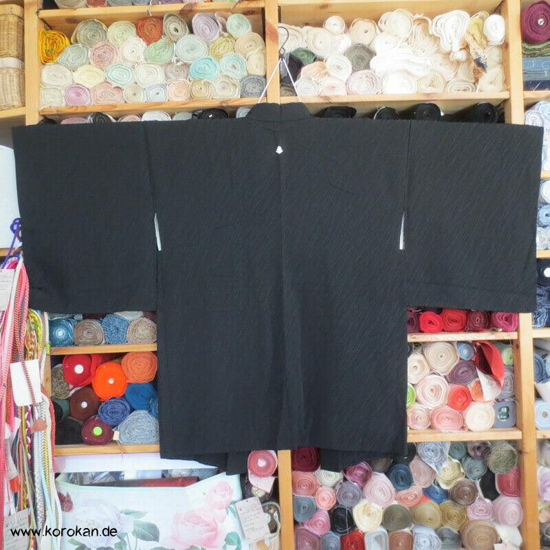 Trauerweidenzweige schwarze Haori