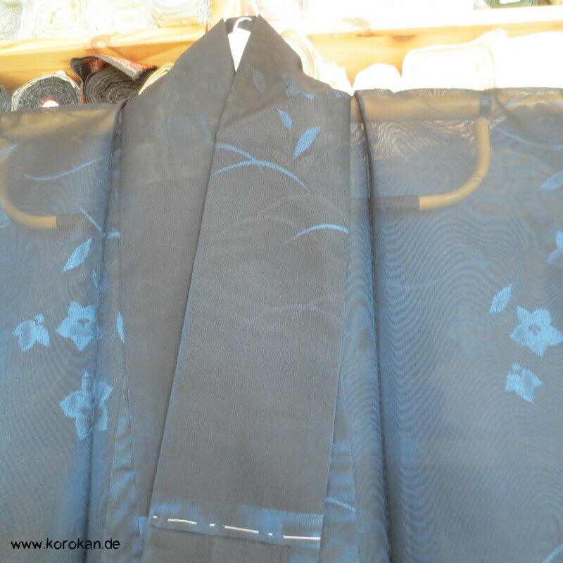 gewebte Ballonblumen Hitoe Kimono, Sha Seide
