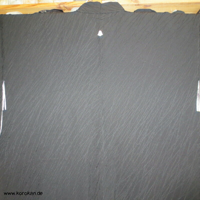 Trauerweidenzweige schwarze Haori