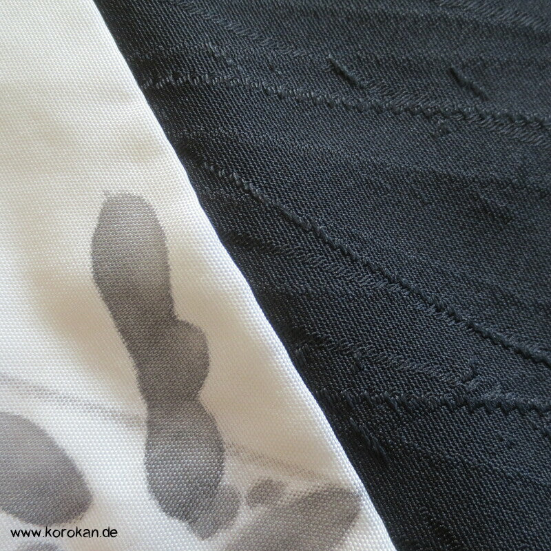 Trauerweidenzweige schwarze Haori