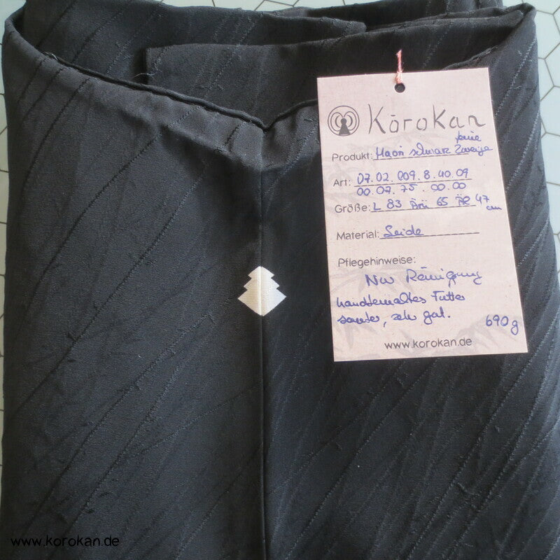 Trauerweidenzweige schwarze Haori