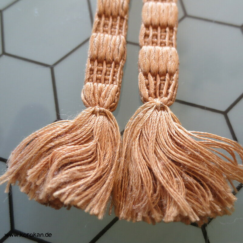 Haori Himo gelblich und bräunlich