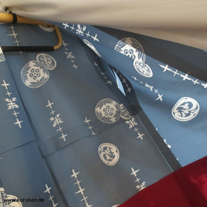 Spatzen Bambus Mon, Komon Kimono, halbgefüttert