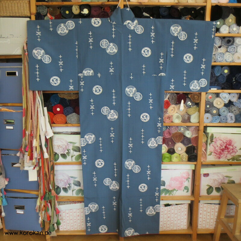 Spatzen Bambus Mon, Komon Kimono, halbgefüttert