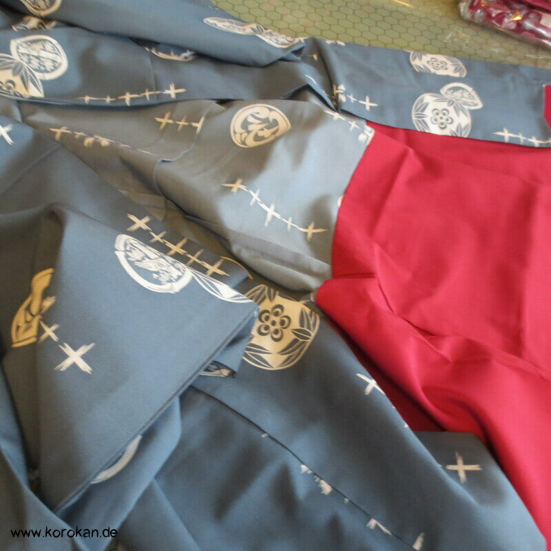 Spatzen Bambus Mon, Komon Kimono, halbgefüttert