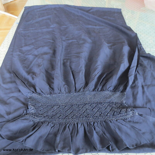 Higaki Shibori Heko Obi - Crepe