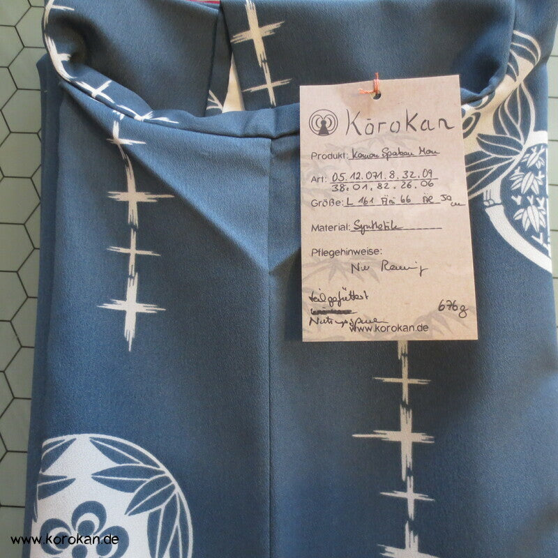 Spatzen Bambus Mon, Komon Kimono, halbgefüttert