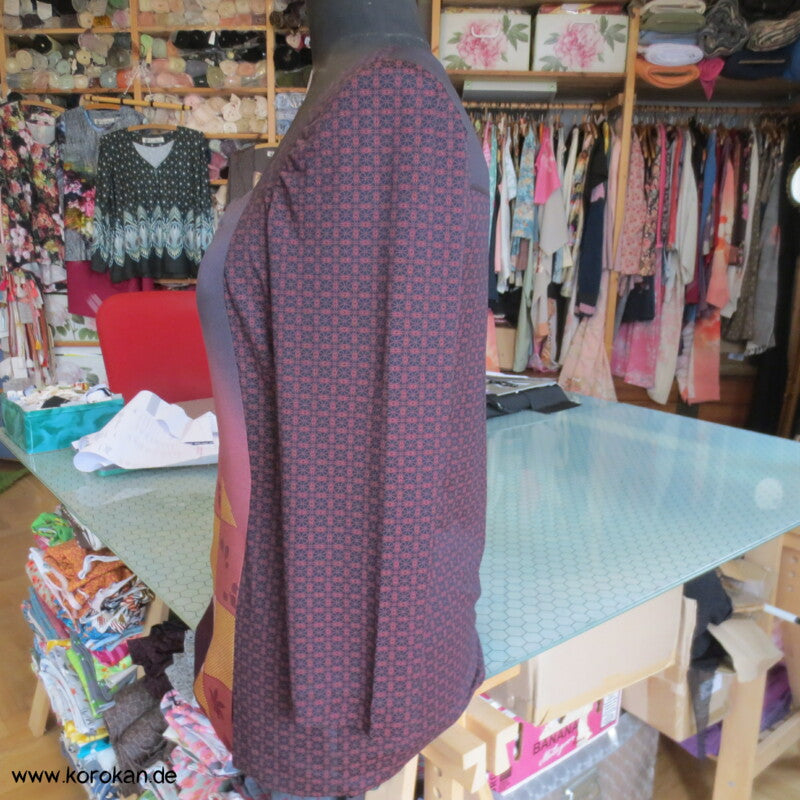 Balconett Panel Shirt weinrot
