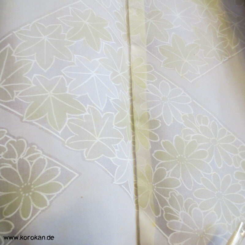 Kaioke Muschelkästchen Haori Kimono Jacke braunrosa Seidendamast