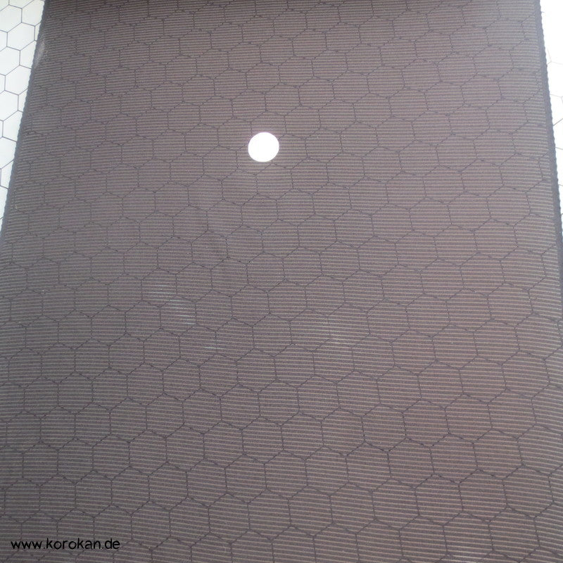 schwarze Rho Seide Sommer Trauer Kimono Tanmono