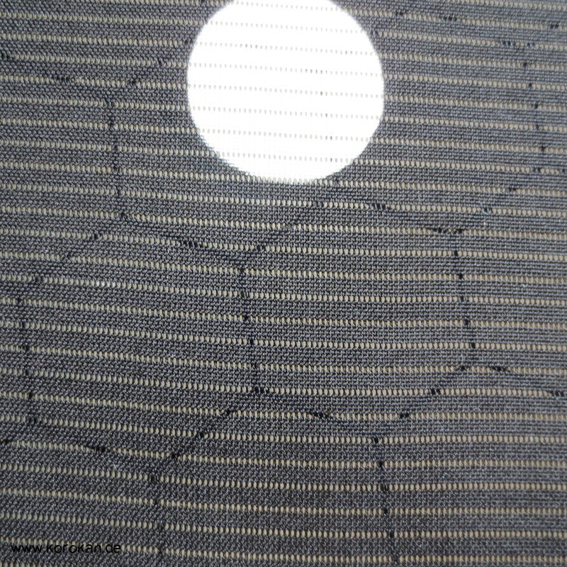 schwarze Rho Seide Sommer Trauer Kimono Tanmono