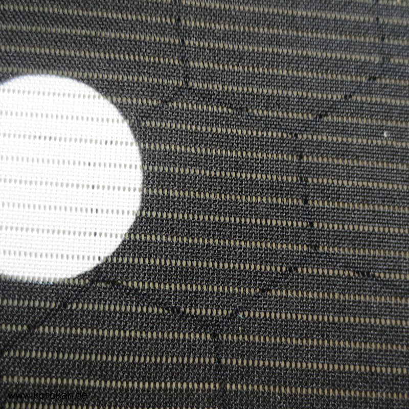 schwarze Rho Seide Sommer Trauer Kimono Tanmono