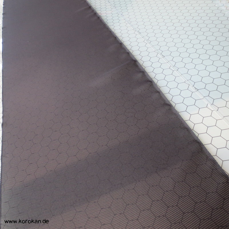 schwarze Rho Seide Sommer Trauer Kimono Tanmono