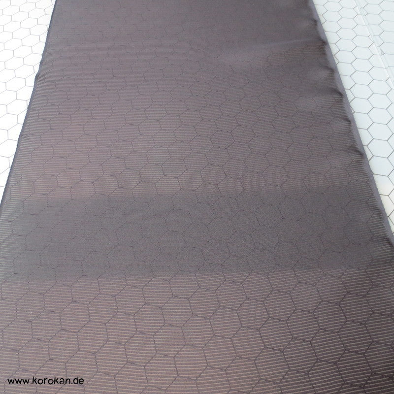schwarze Rho Seide Sommer Trauer Kimono Tanmono