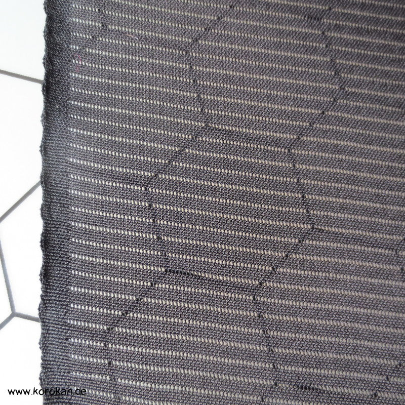 schwarze Rho Seide Sommer Trauer Kimono Tanmono