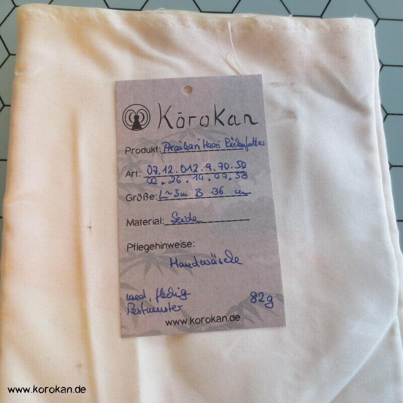 helle Seide Araihari Haori Rückenfutter, mitgenommen