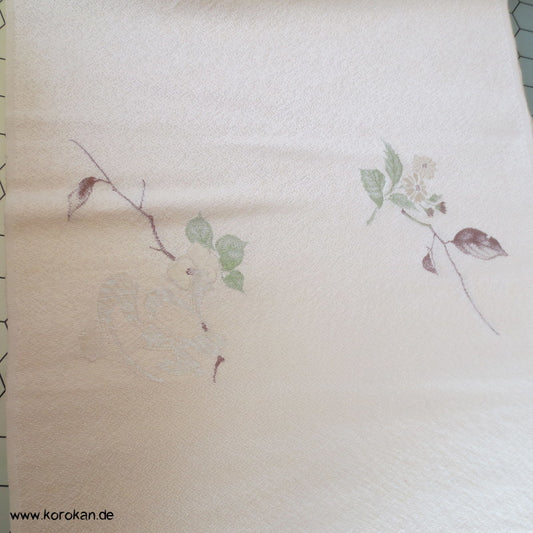 Kanji auf Blume Obi Seide, gewebt