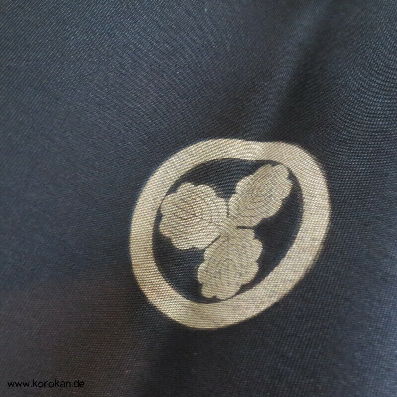 schwarz, Seide Araihari Mofuku - antik, steif,