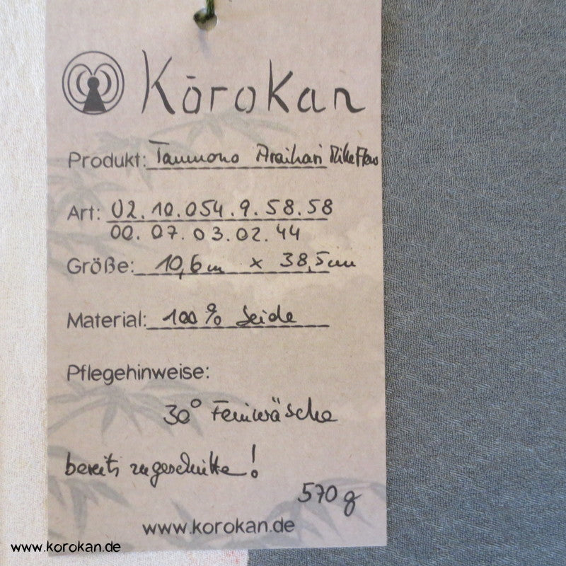 Araihari Homongi Kimono Millefleur Seidendamast mit Farbverlauf