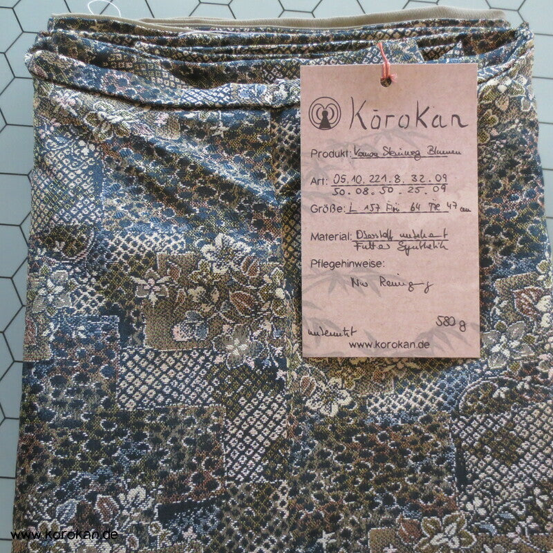 Kiribame Steinplattenmuster Jacquard Komon Kimono