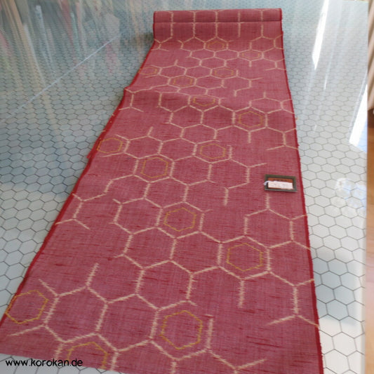 Kikko Kasuri Bienenwabenmuster Kimono Wolle