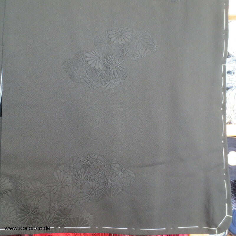 Chrysanthemen Rinzu Damast Seiden Haori Kimono Jacke