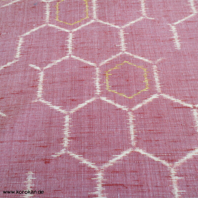 Kikko Kasuri Bienenwabenmuster Kimono Wolle
