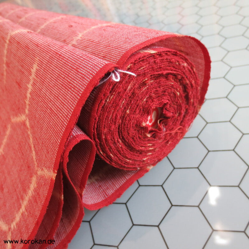 Kikko Kasuri Bienenwabenmuster Kimono Wolle