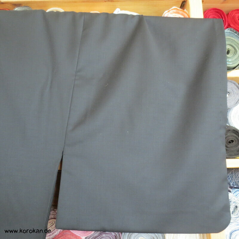 schwarzer Iromuji Kimono reine 120'er Cool Wool Schurwolle, Anfertigung