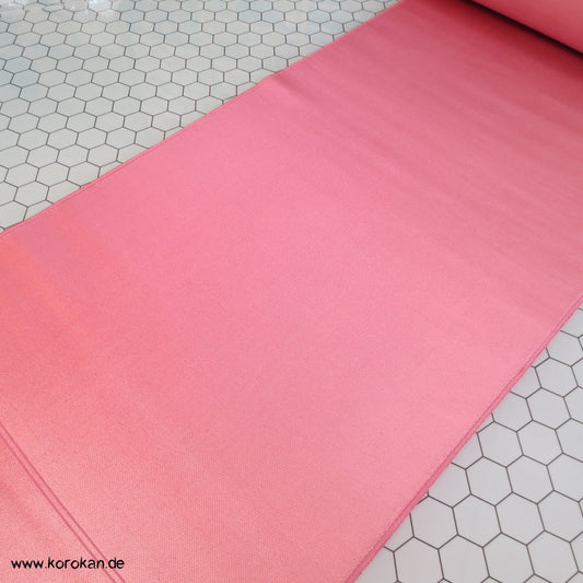 altrosa silber Seiden Urushi Stoff Araihari für Obi mit Futterstoff