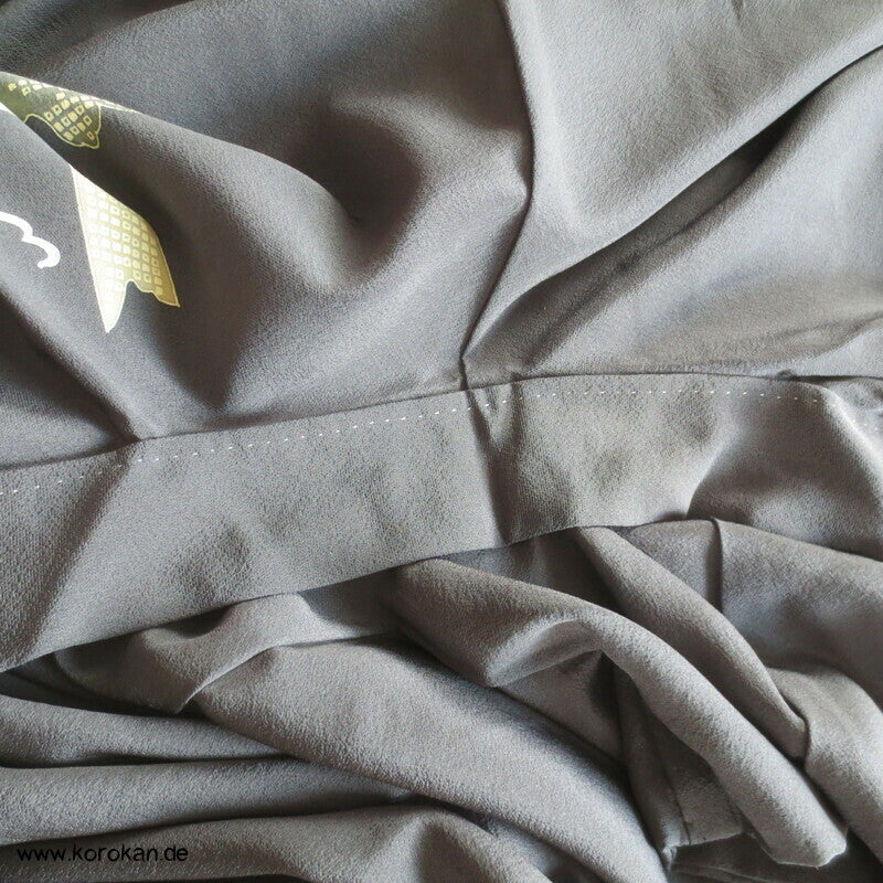 Weinblätter und Trauben, Bambus Homongi Kimono
