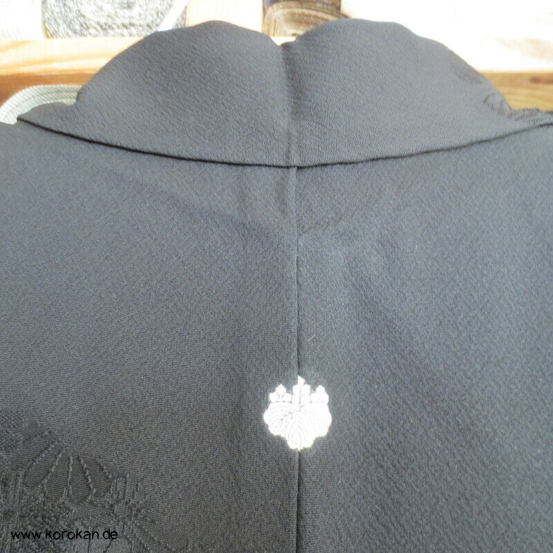Chrysanthemen Rinzu Damast Seiden Haori Kimono Jacke